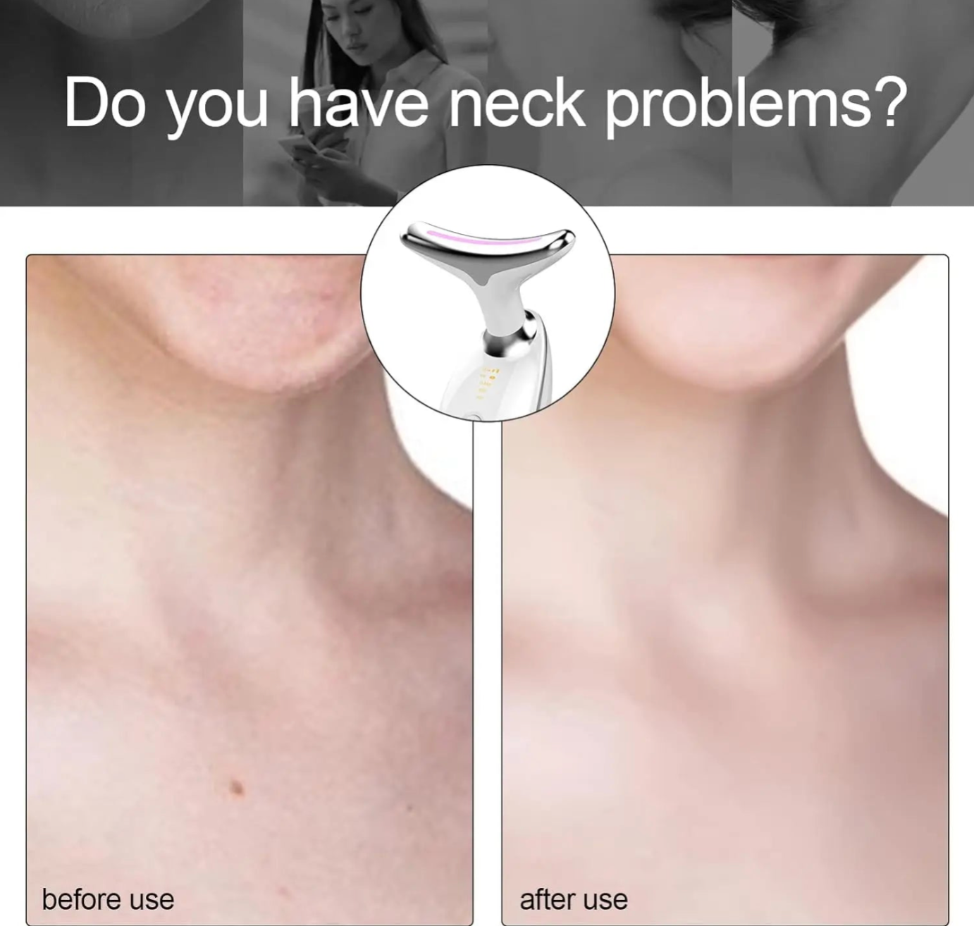 SKINAYRA EMS Facial & Neck Massager Device